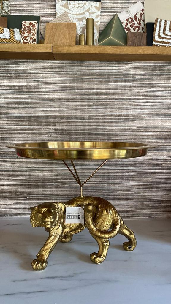 Etagere tijger goud, Ophalen of Verzenden, Zo goed als nieuw