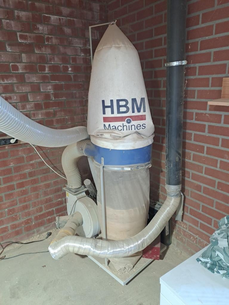 HBM Machines Houtafzuiger / Stofafzuiger, Ophalen, Gebruikt, Afzuiger