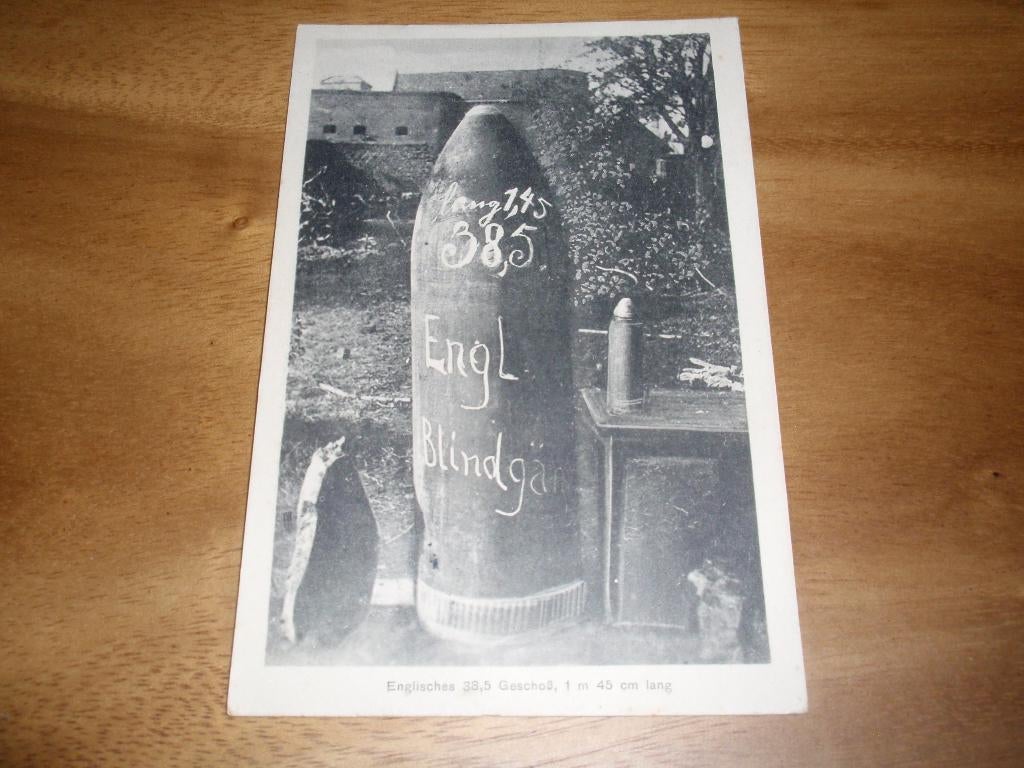 WO1 Engelse Artillerie Granaat Groot Munitie Feldpost, Verzenden, Voor 1920, Gelopen, Politiek en Historie