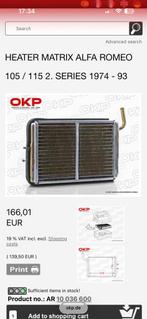 Okp kachel radiator alfa 105, 2e serie, Auto-onderdelen, Ophalen of Verzenden, Nieuw, Alfa Romeo