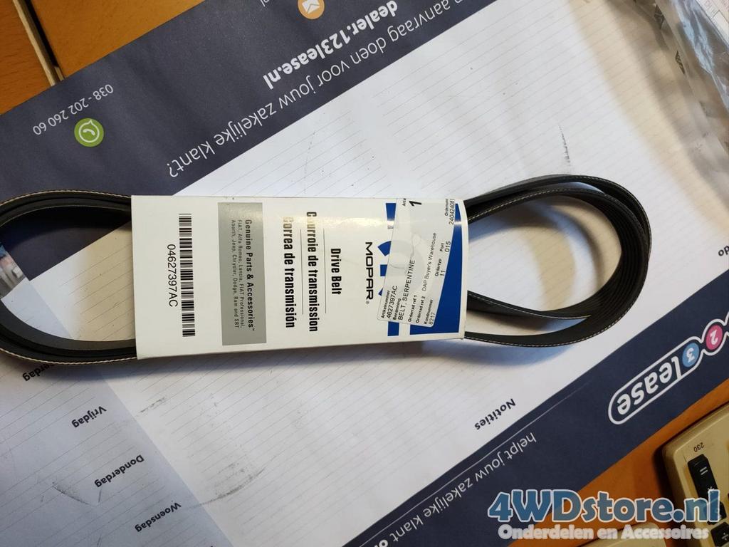 Dodge RAM Multiriem 04627397AC, Auto-onderdelen, Motor en Toebehoren, Nieuw, Ophalen of Verzenden