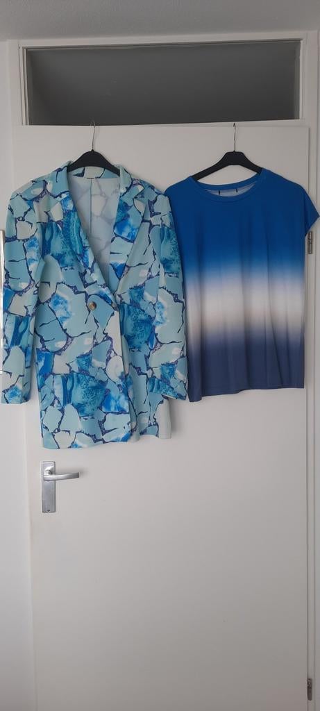 Z.g.a.n. blazer en shirt maat L(38/40) samen voor 12 euro, Ophalen of Verzenden, Zo goed als nieuw