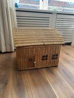 Grote rieten mand van Zara Home, Huis en Inrichting, Woonaccessoires | Schalen en Manden, Ophalen, Mand, Zo goed als nieuw, Riet