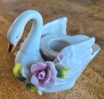 Vintage kandelaar zwaan, Antiek en Kunst, Antiek | Porselein, Ophalen of Verzenden