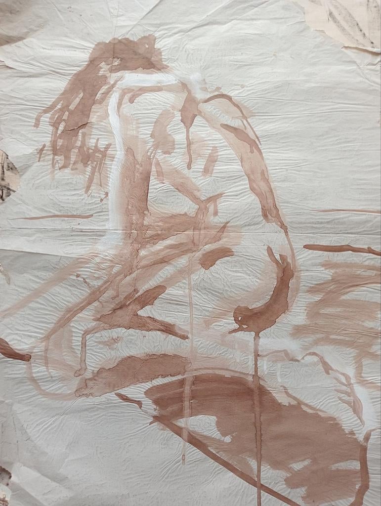 Aquarel naakt 20e eeuw, Ophalen of Verzenden