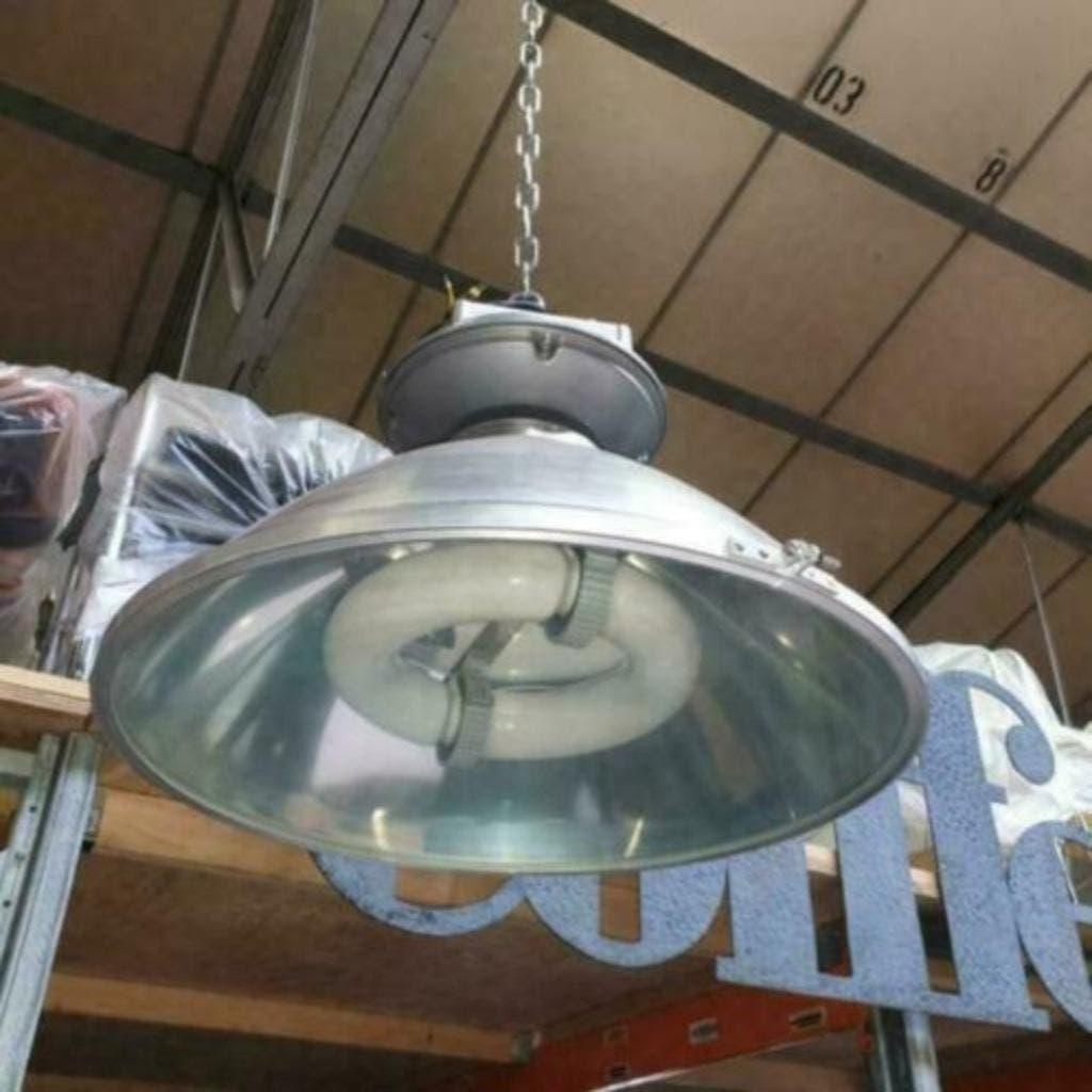 NIEUW !! RETRO LAMP HANG  RONDE LAMP MET GLAS 250 WATT, Ophalen, Nieuw, Glas, 50 tot 75 cm