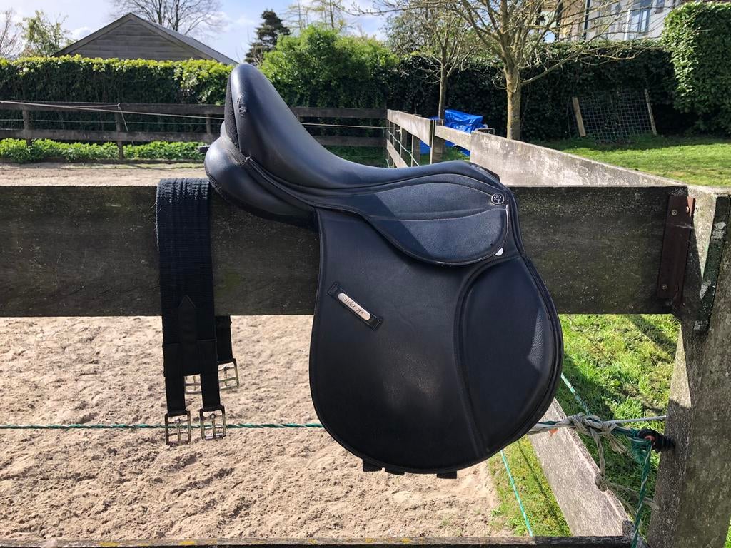 Rider Pro Vz zadel 15 inch met singel (80cm)., Dieren en Toebehoren, Ophalen of Verzenden, Gebruikt, Recreatie