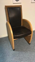Nr 33. Loom armstoel op wieltjes nieuw, Ophalen, Nieuw, Minder dan 75 cm, Minder dan 50 cm