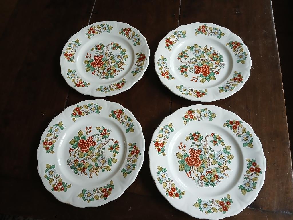 Royal Worchester Palissy Oriëntatie dinerborden, 4st., Ophalen of Verzenden