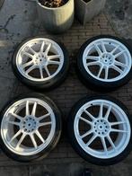 18 inch witte velgen met Hankook zomerbanden, Auto-onderdelen, Banden en Velgen, Ophalen, 18 inch, Gebruikt, Banden en Velgen