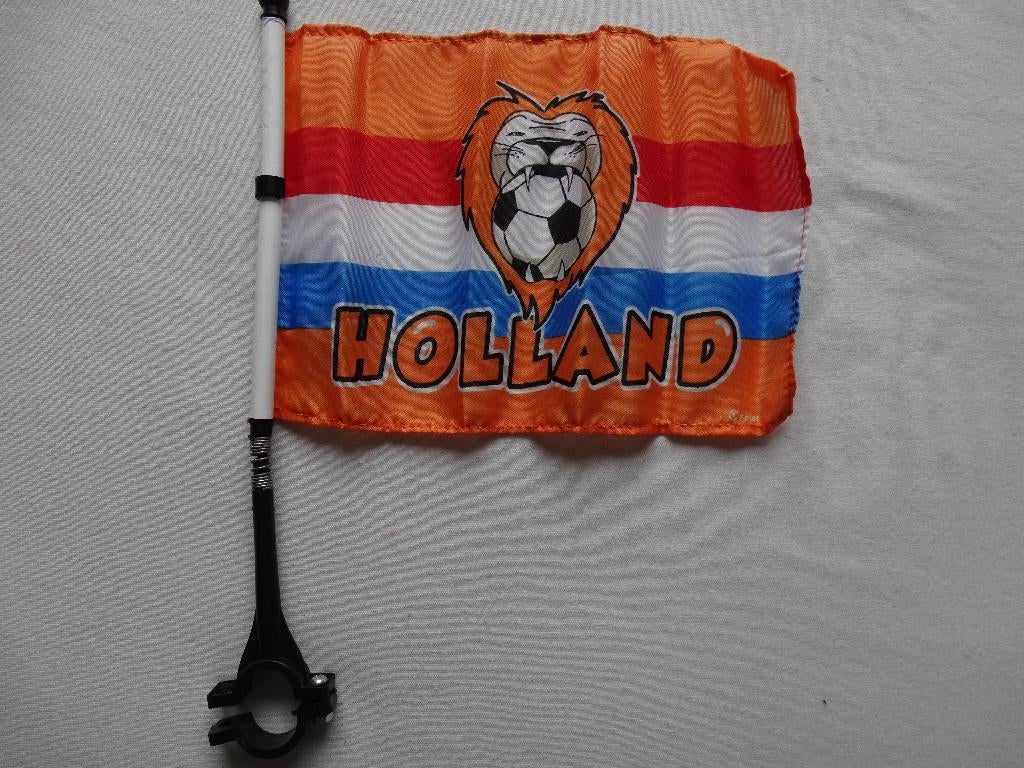 Fietsvlag oranje 20 x 15 cm koningsdag / WK 2026, Ophalen of Verzenden, Nieuw, Feestartikel, Oranje of Koningsdag
