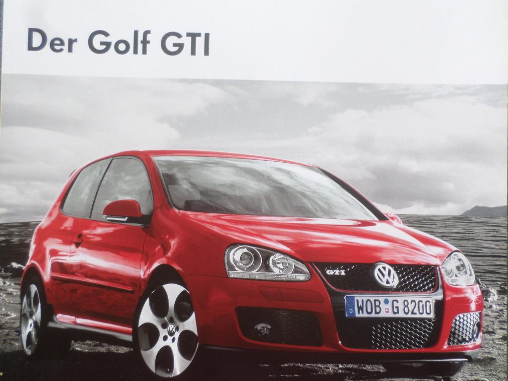 Volkswagen VW Golf GTI 2005 Brochure, Boeken, Ophalen of Verzenden, Zo goed als nieuw, Volkswagen