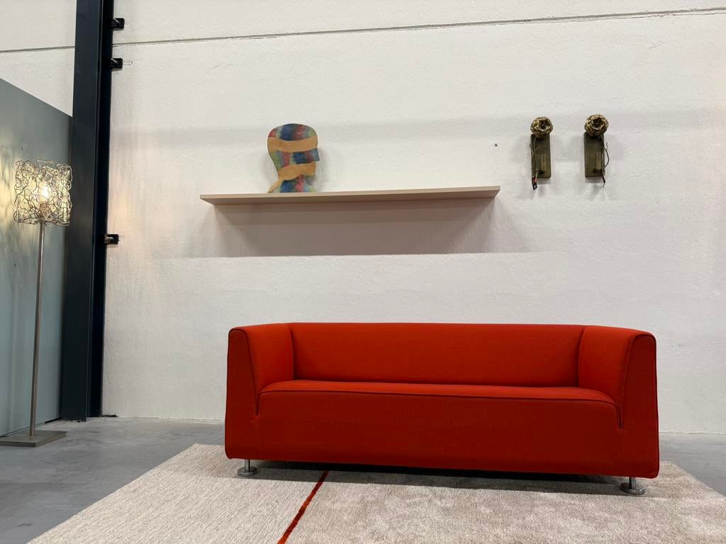 Nieuw Gelderland 4800 2,5 zits Bank Rime stof Design 190, 75 tot 100 cm, Ophalen of Verzenden, Rechte bank, Gelderland