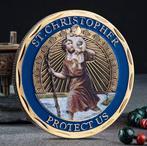 Christoffel penning devotie amulet voor bescherming, Ophalen of Verzenden, Overige materialen