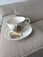 Vintage Schotse Souvenir Kop en Schotel, Gebruikt, Keramiek, Ophalen of Verzenden, Overige stijlen
