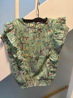 WE GROEN FLORAL MEISJE TOP, MAAT: 134/140, WE, Meisje, Ophalen of Verzenden, Zo goed als nieuw