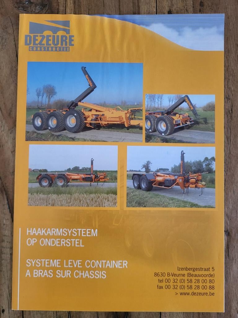 tractor folder Dezeure haakarmsysteem, Ophalen of Verzenden, Zo goed als nieuw