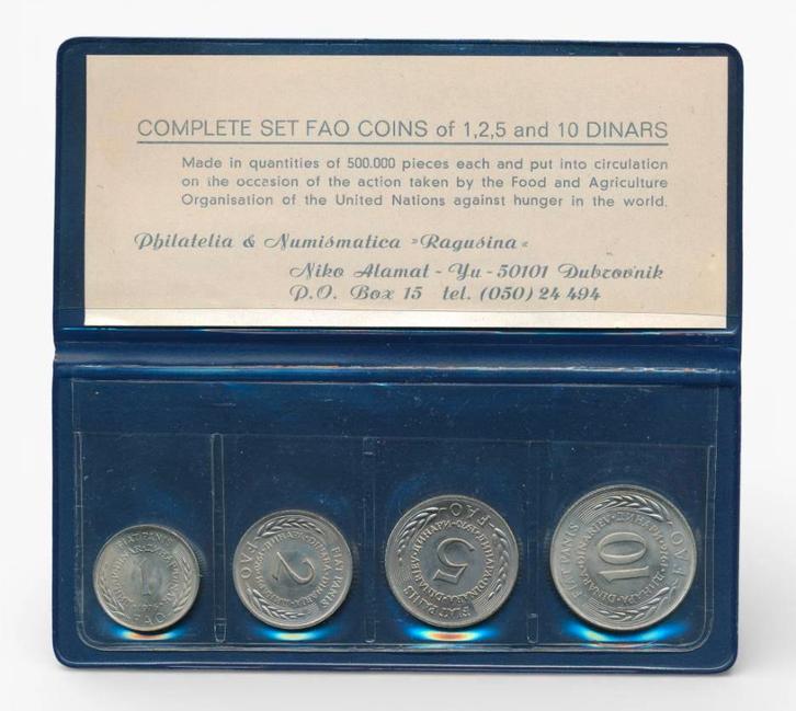 Joegoslavië Dinar muntset 1970 & 1976, Postzegels en Munten, Munten | Europa | Niet-Euromunten, Setje, Joegoslavië, Ophalen of Verzenden
