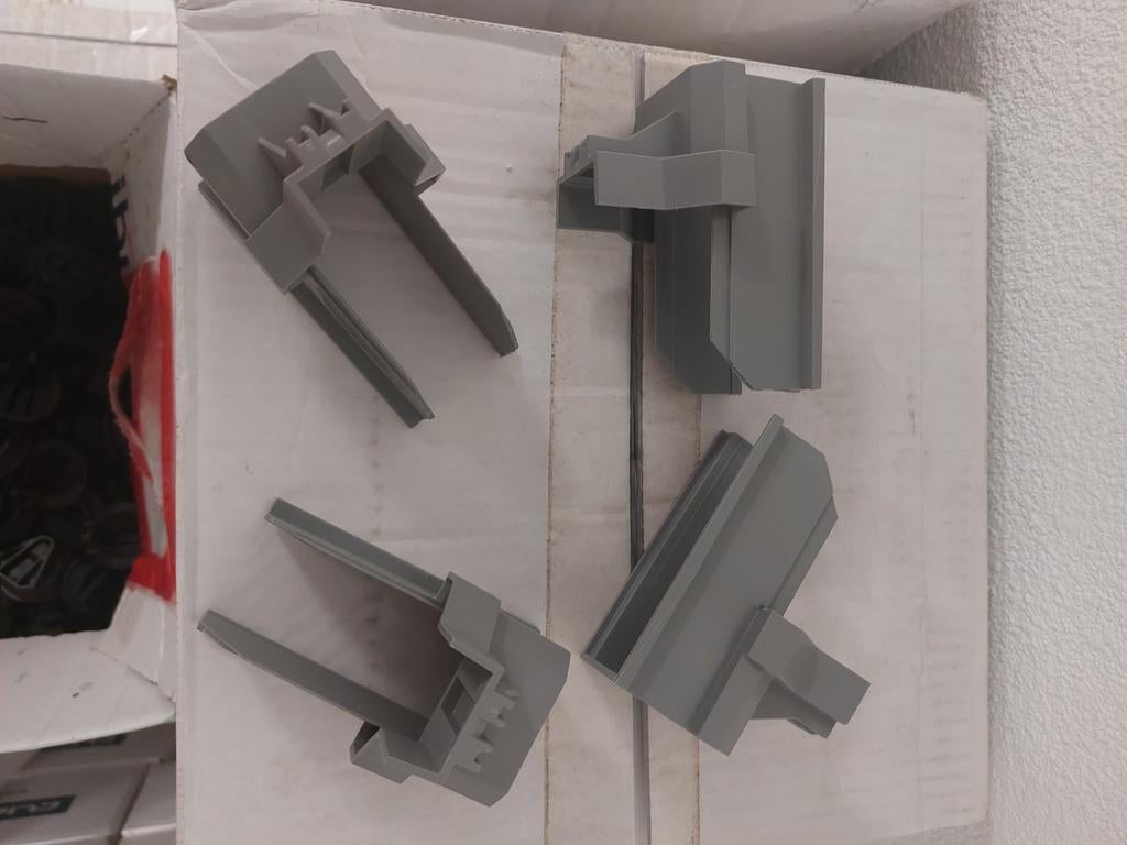 Montagerail Eindkap Grijs 550x Esdec/Enstall - clickfit EVO, Ophalen of Verzenden, Nieuw