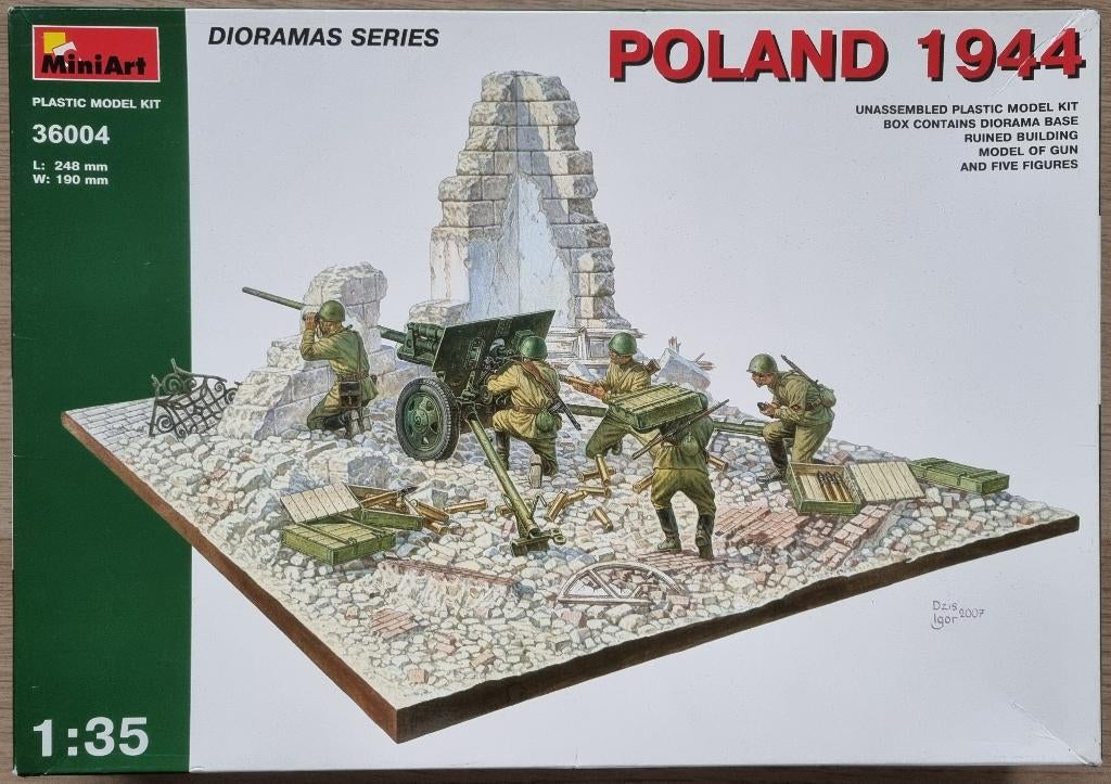 MiniArt Dioramas Series 1:35 #36004 WWII Poland 1944, Ophalen of Verzenden, Nieuw, 1:35 tot 1:50, Diorama