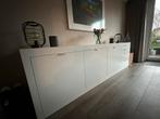 Stijlvol Pastoe L-serie dressoir wit met aluminium, Ophalen, Gebruikt, 200 cm of meer, Metaal
