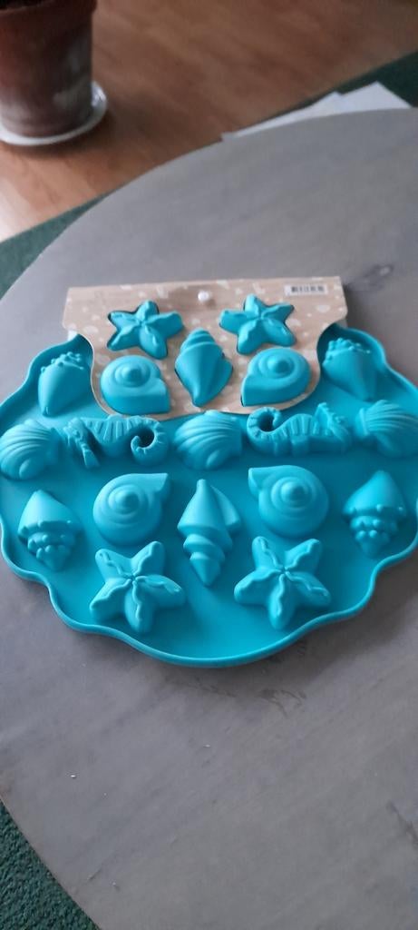 Siliconen bakvorm schelpen en zeedieren, Ophalen