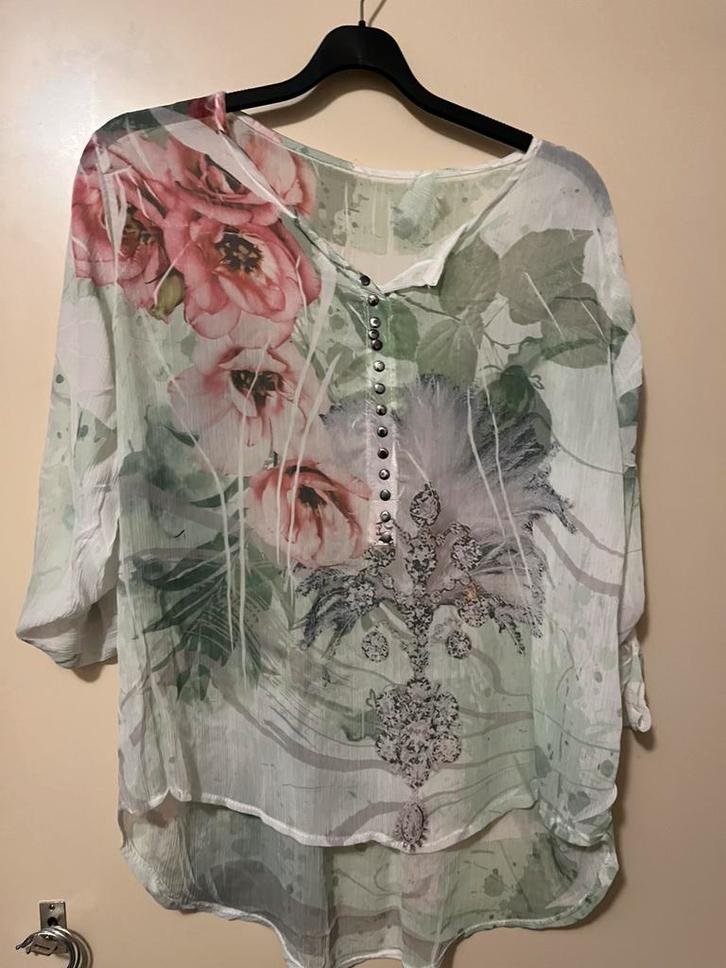 6 Tuniekjes , voile , oa Magna 40/42, Kleding | Dames, Blouses en Tunieken, Zo goed als nieuw, Maat 42/44 (L), Overige kleuren