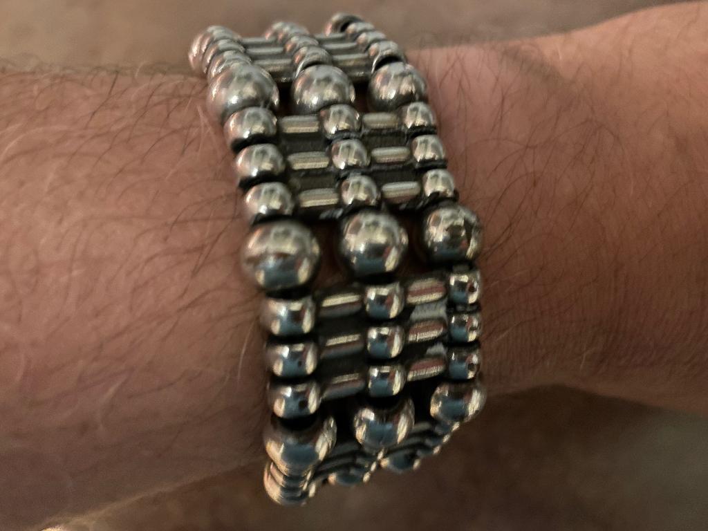 Brede Josh armband, Ophalen of Verzenden, Zo goed als nieuw, Zilver, Staal