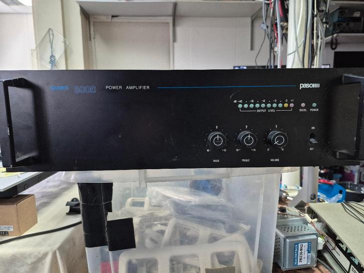 Mooie Paso P8241 eindversterker, Audio, Tv en Foto, Versterkers en Receivers, Gebruikt, Overige systemen, 120 watt of meer, Overige merken
