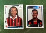 2 panini plaatjes Ronaldinho AC Milan CL 09-10 en 10-11, Ophalen of Verzenden, Zo goed als nieuw