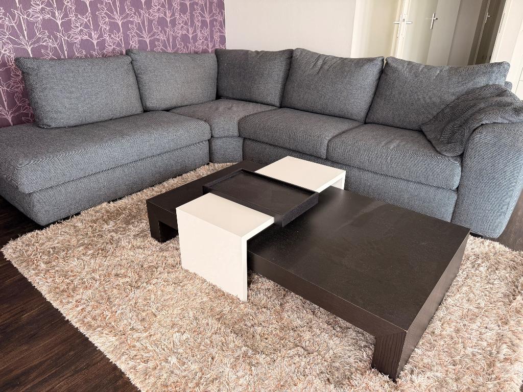 Mooie Stoffen hoekbank, Huis en Inrichting, Ophalen, 250 tot 300 cm, Hoekbank, 75 tot 100 cm