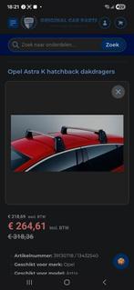 Opel Astra K Hatchback Dakdragers (Origineel), Auto diversen, Ophalen of Verzenden, Nieuw