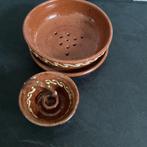 Workum aardewerk fruittest en blakertje, Ophalen of Verzenden