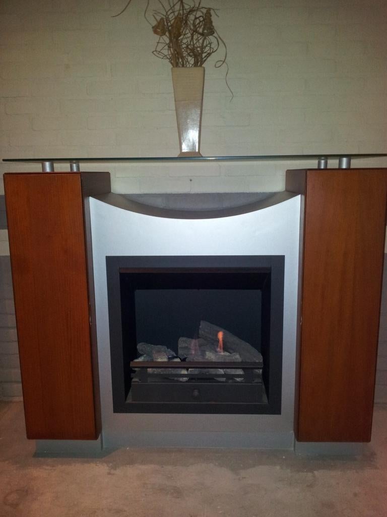 Moderne gelhaard, Ophalen, Vrijstaande haard, Gelhaard