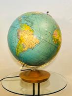 Vintage globe (wereldbol) uit de jaren 80 – met verlichting, Ophalen of Verzenden, Verlicht, Zo goed als nieuw