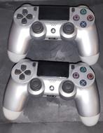 2x DualShock 4 Controllers - Zilver (PS4), Ophalen, Gebruikt, Controller, PlayStation 4