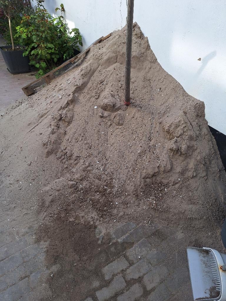 Gratis ophalen zand, Tuin en Terras, Zand, Ophalen, Gebruikt, Ophoogzand