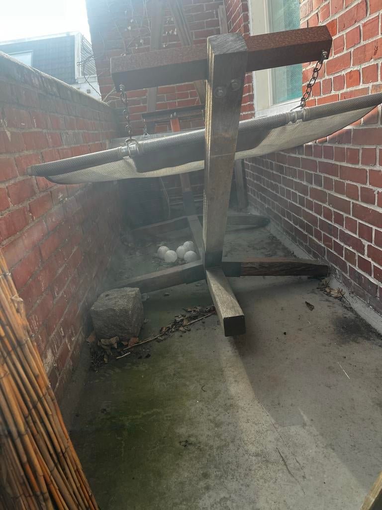 Hangmat voor balkon of tuin - Ontspanning gegarandeerd!, Tuin en Terras, Hangmatten, Gebruikt, Ophalen of Verzenden, Met standaard