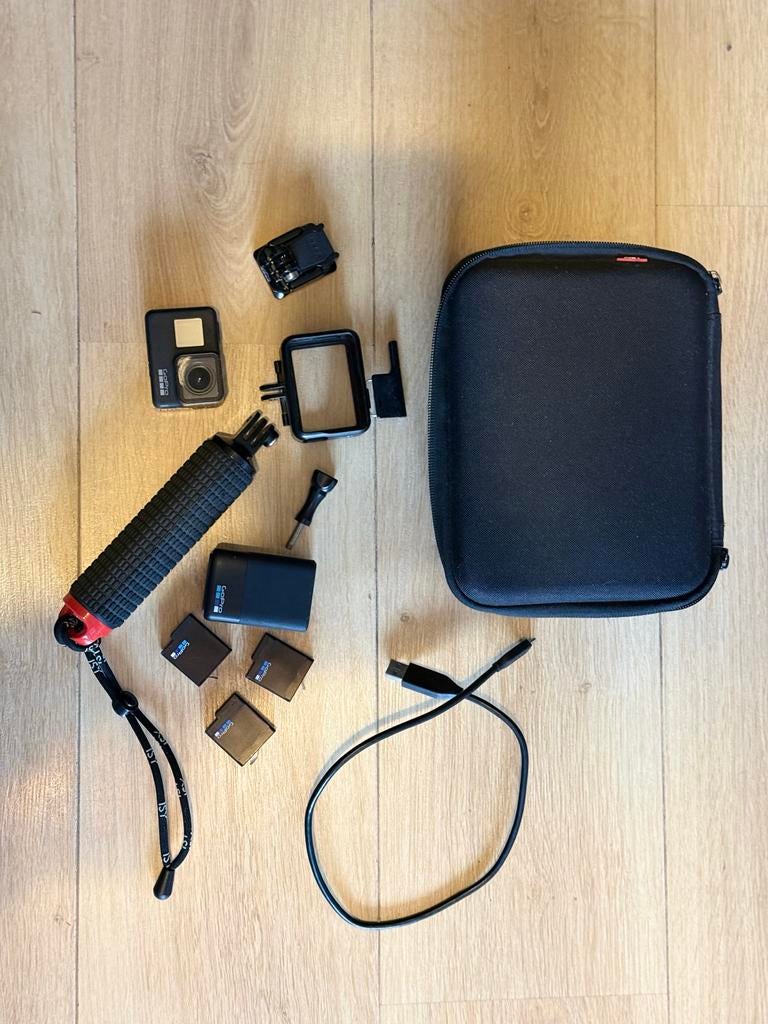 GoPro Hero 7 Black met accessoires en extra batterijen, Audio, Tv en Foto, Actiecamera's, Ophalen of Verzenden, Gebruikt, GoPro