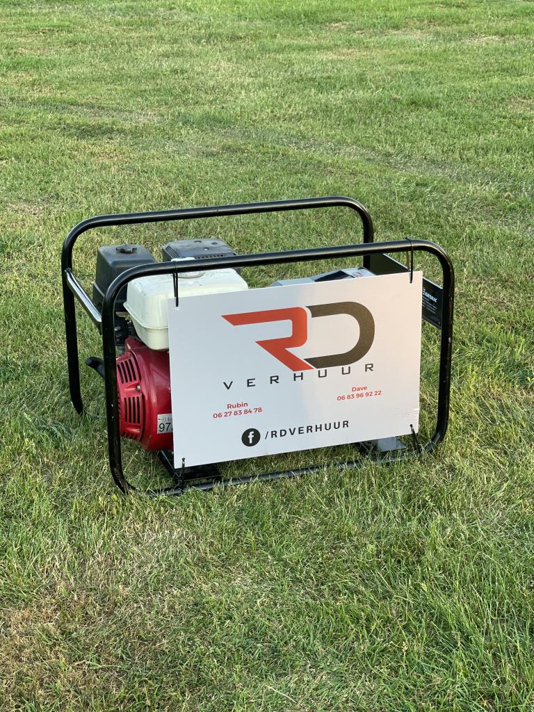 Aggregaat 6kva TE HUUR! €50, Ophalen of Verzenden, Zo goed als nieuw