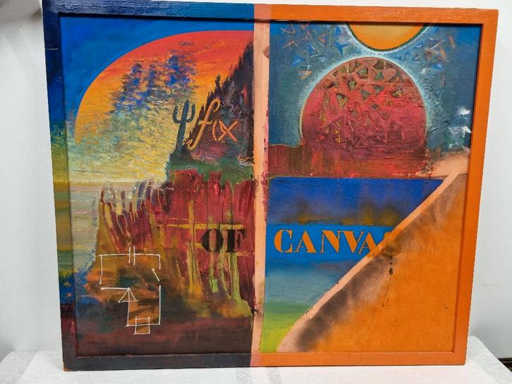 Kees Mol - Function of canvas, Antiek en Kunst, Kunst | Schilderijen | Abstract, Ophalen