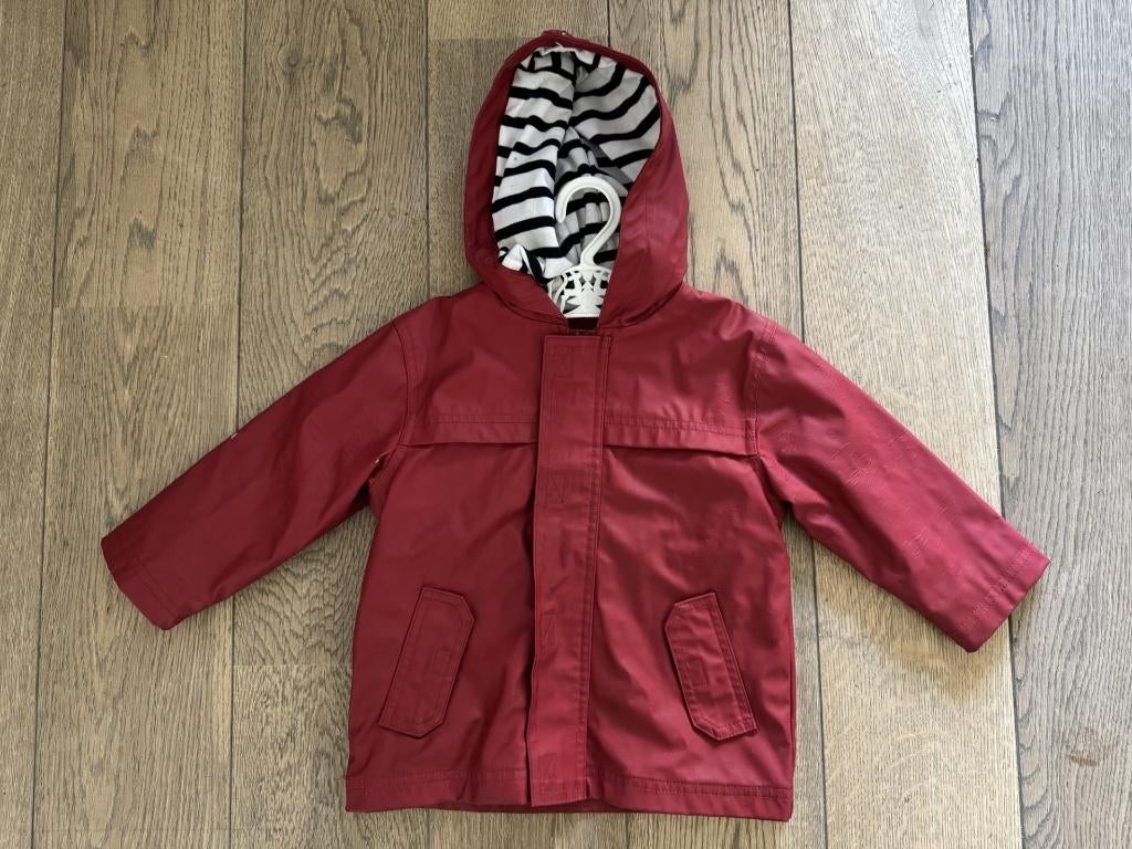 Rode regenjas van Moussaillon, maat 80, Ophalen of Verzenden, Jongetje of Meisje, Jasje