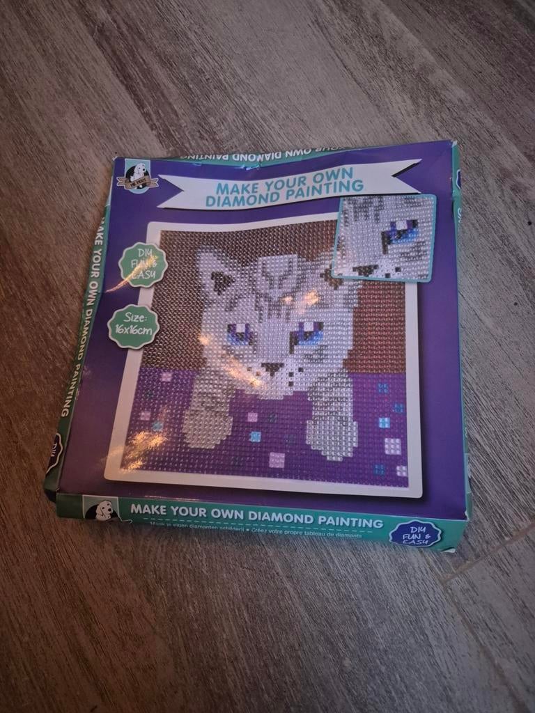 Diamond Painting Kat - Nieuw in Verpakking, Ophalen of Verzenden, Nieuw, Dieren, Knutselwerk