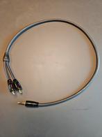 AudioQuest Tower 3.5mm RCA stereo interlink 0.6 meter, Ophalen of Verzenden, Zo goed als nieuw, Minder dan 2 meter, Interlink-kabel