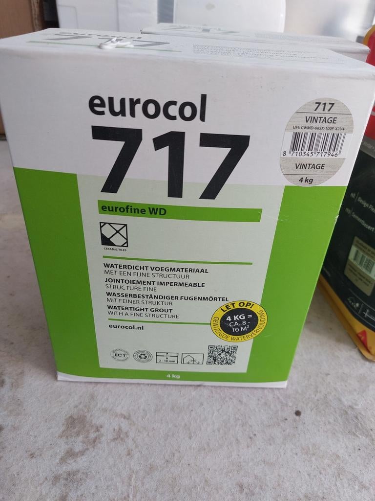Eurocol 717 2 pakken kleur 717 vintage, Doe-het-zelf en Verbouw, Tegels, Ophalen, Overige materialen, Wandtegels, Nieuw