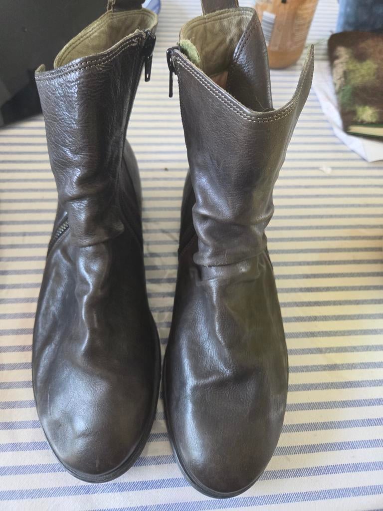 Think laarzen agrat 42.5 taupe, Ophalen of Verzenden, Zo goed als nieuw, Bruin