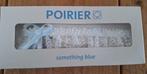Poirier kanten kousenband met blauwe strik, Verzenden, Nieuw