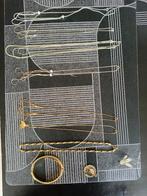 partij-verzameling vergulde-verzilverde sieraden vintage, Ophalen of Verzenden, Gebruikt, Goud, Goud