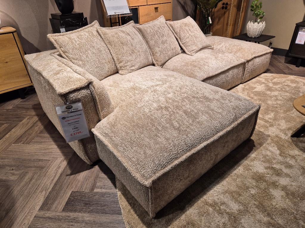 Henders & Hazel Hoekbank Bayonne, Ophalen, Hoekbank, Nieuw, Stof