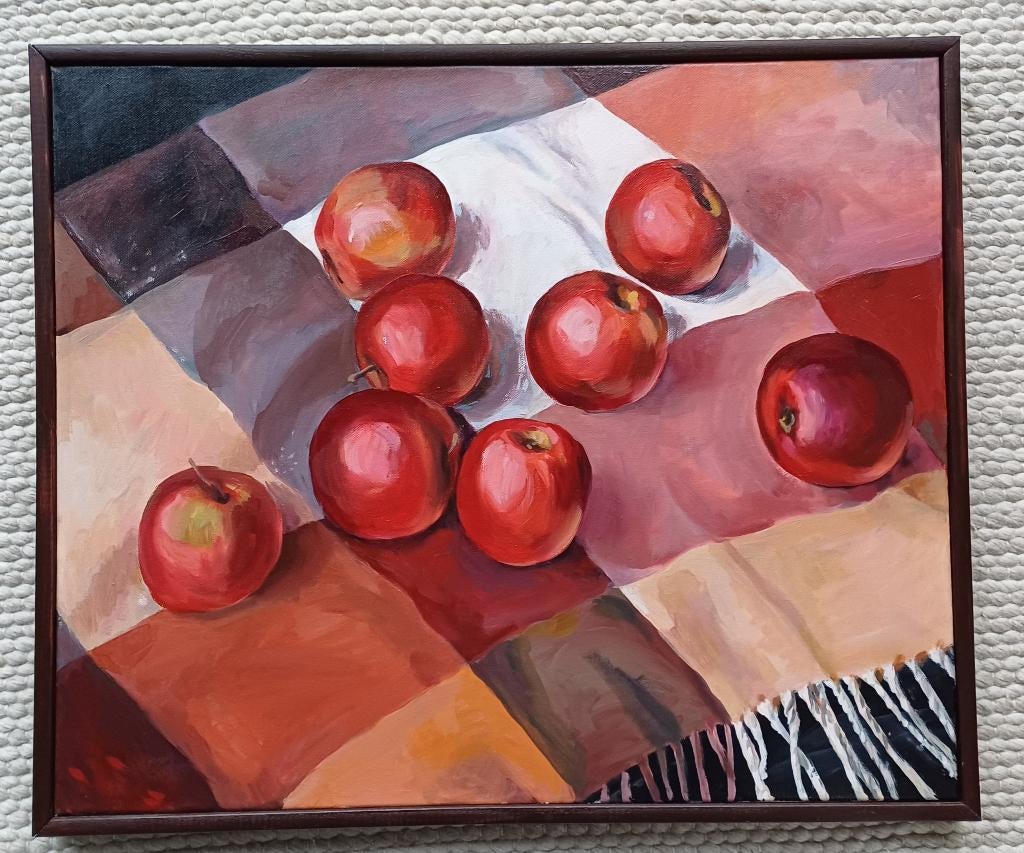 "Rode appels" van Olga Zvonova, Antiek en Kunst, Ophalen of Verzenden